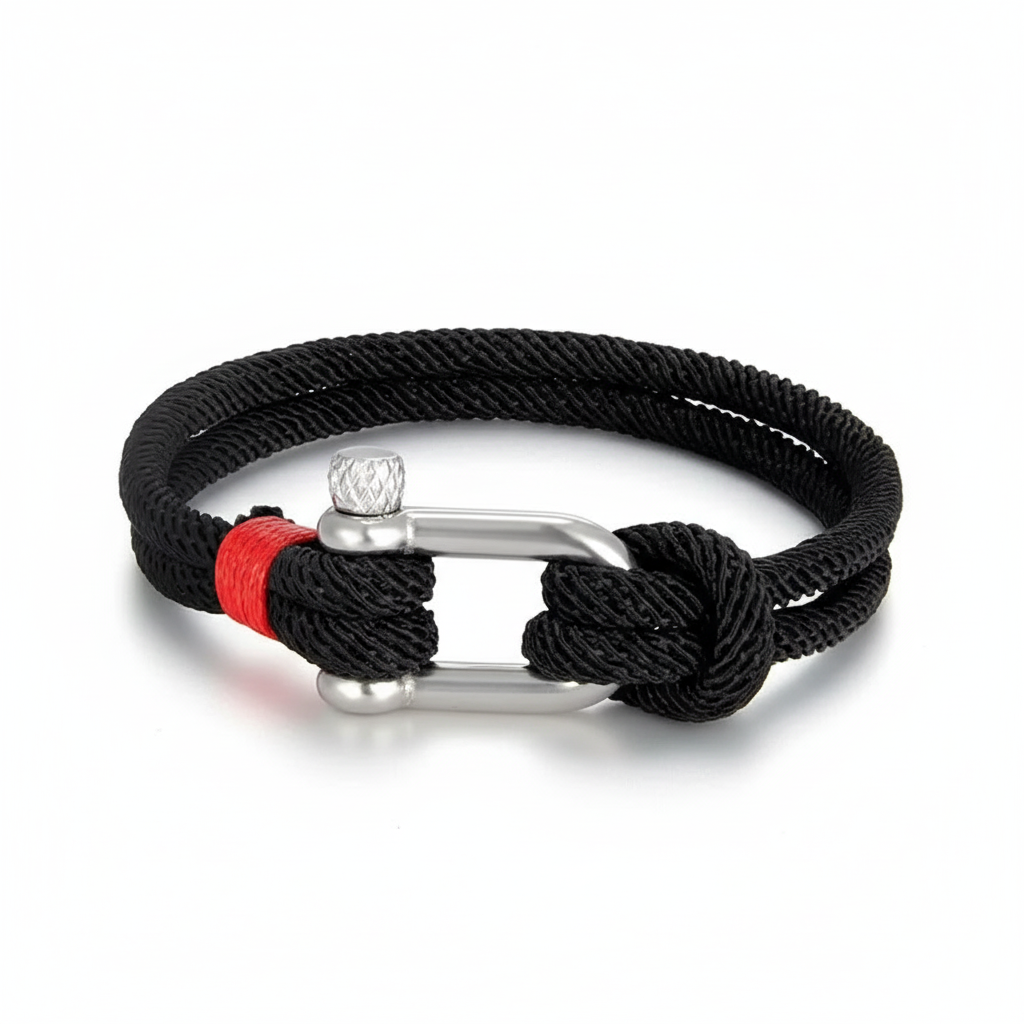 Bracelet Marin Manille Noir Altamar