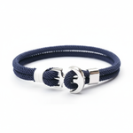 Bracelet Ancre Marin Bleu Nuit Noctis