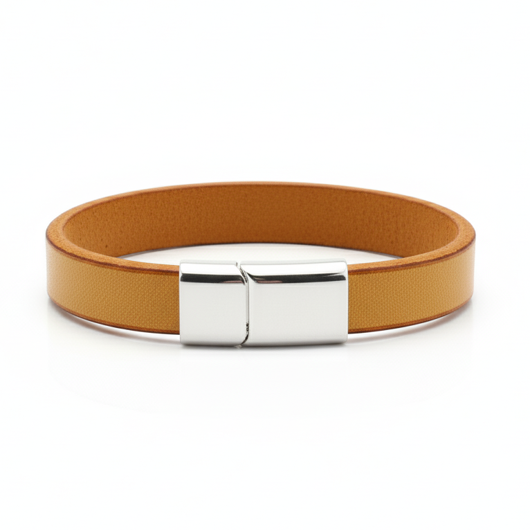 Bracelet en Cuir Camel Oxen