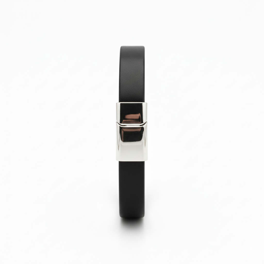 Bracelet en Cuir Noir Oxen